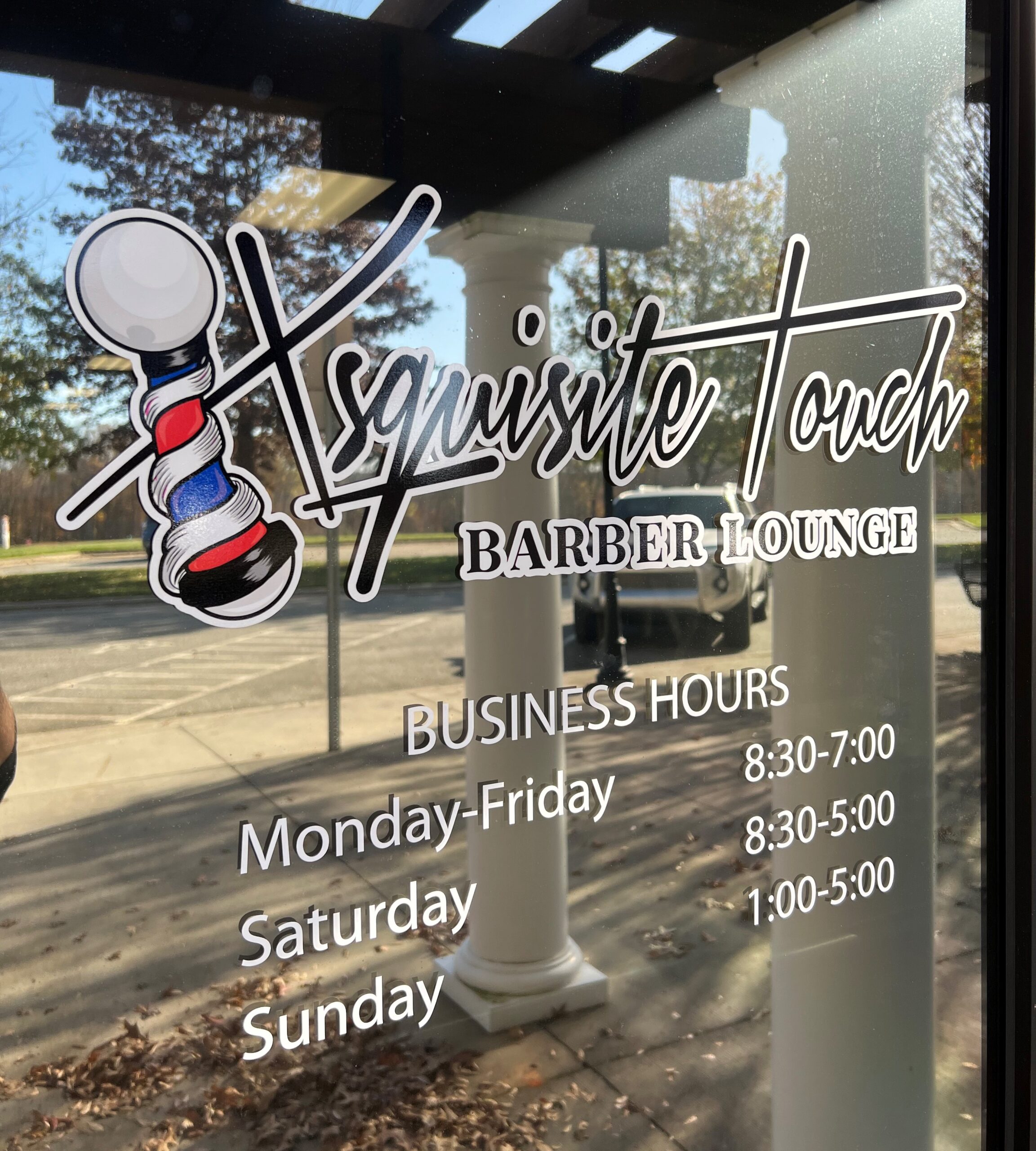 Storefront Window Graphics - Xsquisite Barber