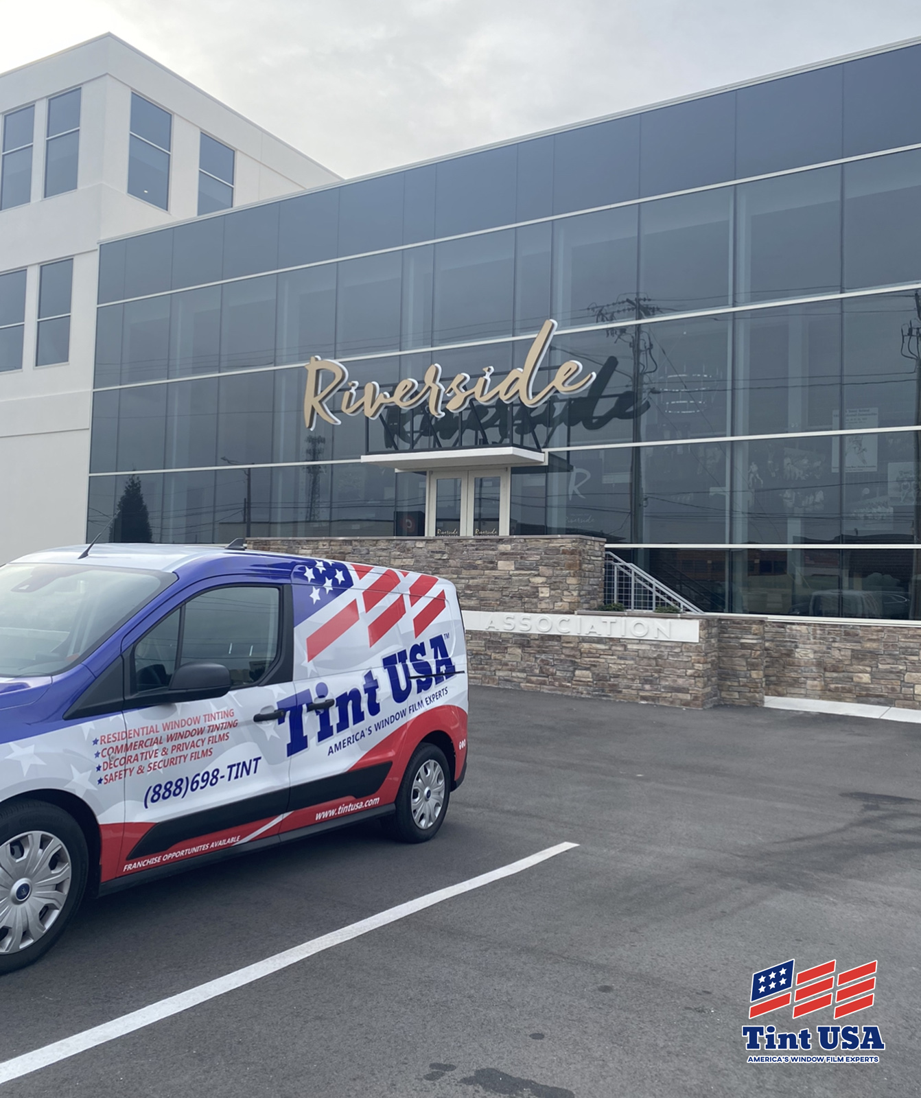 Commercial window tinting, office window tinting, Fort Mill, SC